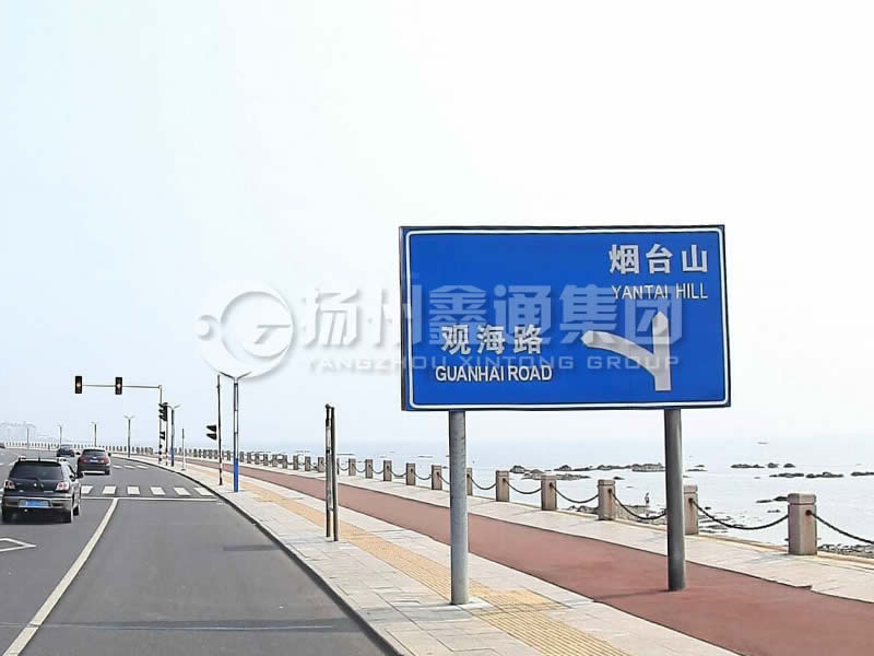 BZG-015，交通標(biāo)志桿，雙柱標(biāo)志桿