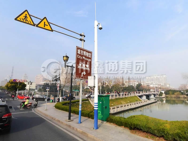 DJG-017，電子警察桿，監(jiān)控球機(jī)立桿